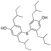 THIOBIS(DI-SEC-AMYLPHENOL) Struktur