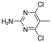 2-AMINO-4,6-DICHLORO-5-METHYLPYRIMIDINE Struktur