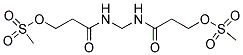 N,N'-METHYLENEBIS(2-CARBAMOYLETHYL) BIS(METHANESULFONATE) Struktur