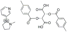 (+)-NICOTINE DI-P-TOLUOYL-D-TARTRATE Struktur