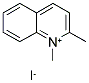 2-METHYLQUINOLINE METHYL IODIDE Struktur