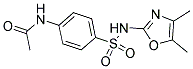 N4-ACETYL-N1-(4,5-DIMETHYLOXAZOL-2-YL)-SULFANILAMIDE Struktur