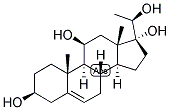 5-PREGNEN-3BETA,11BETA,17ALPHA,20BETA-TETROL Struktur