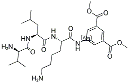 H-D-VAL-LEU-LYS-5-AMIDO-ISOPHTHALIC ACID-DIMETHYL ESTER Struktur