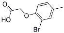 (2-BROMO-4-METHYL-PHENOXY)-ACETIC ACID Struktur