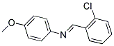 4-METHOXY-N-(2-CHLOROBENZYLIDENE)ANILINE Struktur