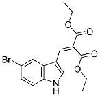 2-(5-BROMO-1H-INDOL-3-YLMETHYLENE)-MALONIC ACID DIETHYL ESTER Struktur