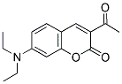 3-ACETYL-7-(DIETHYLAMINO)-2H-CHROMEN-2-ONE Struktur