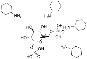 ALPHA-D-GLUCOSE 1,6-DIPHOSPHATE TETRACYCLOHEXYLAMINE SALT Struktur