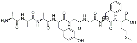 ALA-ALA-ALA-TYR-GLY-GLY-PHE-MET Struktur