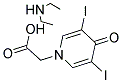 1,4-DIHYDRO-3,5-DIIODO-4-OXO-1-PYRIDINEACETIC ACID DIETHYLAMINE SALT Struktur