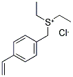 VINYLBENZYL DIETHYL SULFONIUM CHLORIDE Struktur