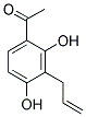 1-(3-ALLYL-2,4-DIHYDROXYPHENYL)ETHAN-1-ONE Struktur