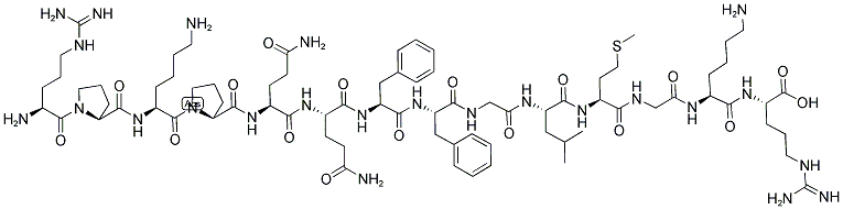 ARG-PRO-LYS-PRO-GLN-GLN-PHE-PHE-GLY-LEU-MET-GLY-LYS-ARG Struktur