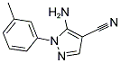 5-AMINO-4-CYANO-1-(3-METHYLPHENYL)PYRAZOLE Struktur