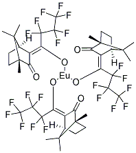 EUROPIUM(III)-TRIS[3-(HEPTAFLUOROPROPYLHYDROXYMETHYLENE)-I-CAMPHORATE] Struktur