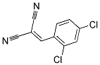 2-[(2,4-DICHLOROPHENYL)METHYLENE]MALONONITRILE Struktur