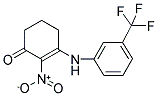 2-NITRO-3-((3-(TRIFLUOROMETHYL)PHENYL)AMINO)CYCLOHEX-2-EN-1-ONE Struktur