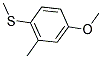 4-METHOXY-2-METHYL-1-METHYLSULFANYL-BENZENE Struktur