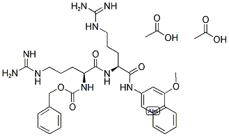 N-ALPHA-CBZ-ARG-ARG 4-METHOXY-BETA-NAPHTHYLAMIDE ACETATE SALT Struktur