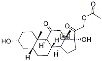 TETRAHYDROCORTISONE ACETATE Struktur