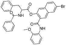 N-BENZOYL-DL-PHENYLALANINE BETA-NAPHTHOL AS-BI ESTER Struktur