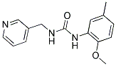 1-(2-METHOXY-5-METHYLPHENYL)-3-(3-PYRIDYLMETHYL)UREA Struktur