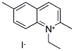 1-ETHYL-2,6-DIMETHYLQUINOLINIUM IODIDE Struktur