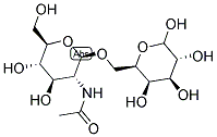 6-O-(2-ACETAMIDO-2-DEOXY-BETA-D-GLUCOPYRANOSYL)-D-GALACTOPYRANOSE Struktur