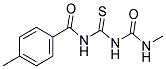 1-METHYL-4-([(([(METHYLAMINO)CARBONYL]AMINO)CARBOTHIOYL)AMINO]CARBONYL)BENZENE Struktur