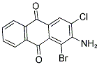 2-AMINO-1-BROMO-3-CHLOROANTHRAQUINONE Struktur