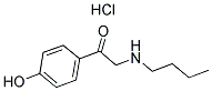 2-BUTYLAMINO-1-(4-HYDROXY-PHENYL)-ETHANONE HYDROCHLORIDE Struktur