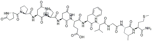 GLP-PRO-ASN-PRO-ASP-GLU-PHE-VAL-GLY-LEU-MET-NH2 Struktur