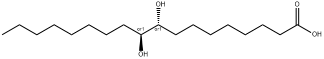 (+/-)-ERYTHRO-9,10-DIHYDROXYOCTADECANOIC ACID Struktur