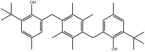 ALPHA2,ALPHA'2-(2,3,5,6-TETRAMETHYL-1,4-PHENYLENE)BIS(6-TERT-BUTYL-2,4-XYLENOL) Struktur