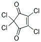 TETRACHLOROCYCLOPENTENE-1,3-DIONE Struktur