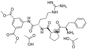 D-PHE-PRO-ARG-5-AMIDO-ISOPHTHALIC ACID-DIMETHYL ESTER 2 ACETATE Struktur