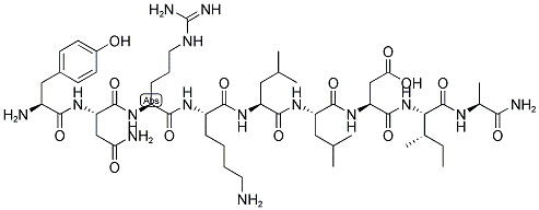 TYR-ASN-ARG-LYS-LEU-LEU-ASP-ILE-ALA-NH2 Struktur