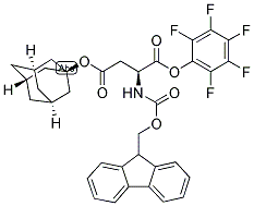 FMOC-ASP(O-1-ADA)-OPFP Struktur