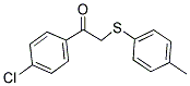 1-(4-CHLOROPHENYL)-2-[(4-METHYLPHENYL)SULFANYL]-1-ETHANONE Struktur