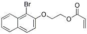 2-(1-BROMO-2-NAPHTHYLOXY) ETHYL ACRYLATE Struktur