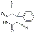 4-METHYL-2,6-DIOXO-4-PHENYL-PIPERIDINE-3,5-DICARBONITRILE Struktur