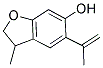 6-HYDROXY-5-ISOPROPENYL-3-METHYL-3-DIHYDROBENZOFURAN Struktur