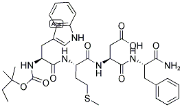 AOC-TRP-MET-ASP-PHE-NH2 Struktur