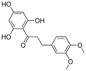 2',4',6'-TRIHYDROXY-3,4-DIMETHOXYDIHYDROCHALCONE Struktur