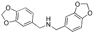 BIS-BENZO[1,3]DIOXOL-5-YLMETHYL-AMINE Struktur