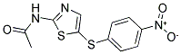 N-[5-(4-NITRO-PHENYLSULFANYL)-THIAZOL-2-YL]-ACETAMIDE Struktur