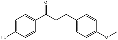 4'-METHOXY-4-HYDROXYDIHYDROCHALCONE Struktur