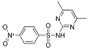 N-(4,6-DIMETHYL-2-PYRIMIDINYL)-4-NITROBENZENESULFONAMIDE Struktur