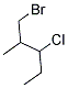 1-BROMO-3-CHLORO-2-METHYLPENTANE Struktur